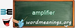 WordMeaning blackboard for amplifier